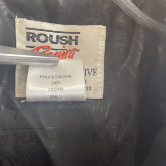 VINTAGE XXL Black Red And Blue Rubbermaid NASCAR Jacket Rousch Racing Exclusive - Picture 3 of 12